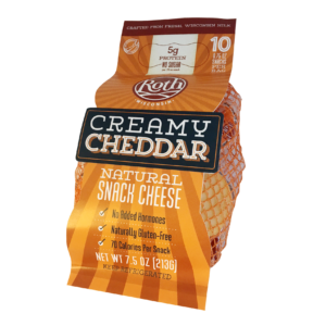 Roth Creamy Cheddar Snack Cheese - Retail Bag
